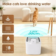 4L Wireless Pet Fountain Stainless Steel Automatic Cat Water Fountain