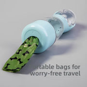Plastic Pet Water & Food Bowl 3-In-1 Outdoor Portable Multi-Functional Dog Travel Bowl
